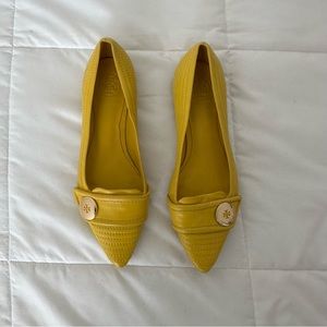 Tory Burch yellow flats